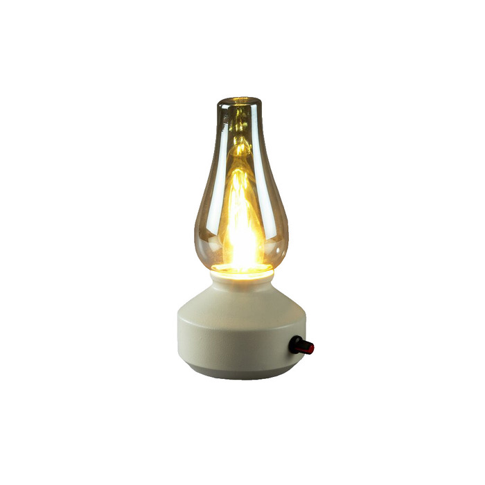 Bordslampa Vit Laddbar Retro Konstsmide